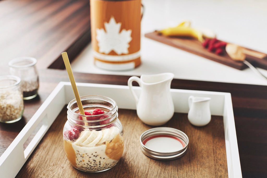 Bol d’énergie ! Crème d’avoine, chia, beurre d’arachide et sirop d’érable La Mirablière