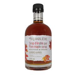 Sirop d'érable pur biologique ambré 375 ml