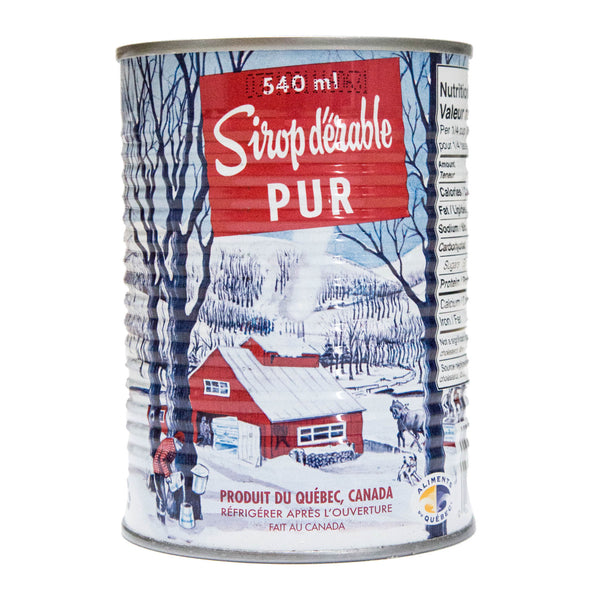 Sirop d'érable pur biologique ambré (conserve)