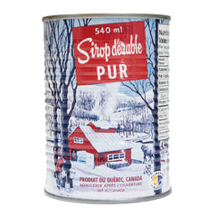 Sirop d'érable pur biologique ambré (conserve)